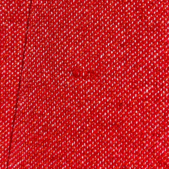 ZARA Blazer Coat Womens Size Small Orange Red Linen Cotton Blend Pockets - Picture 8 of 10